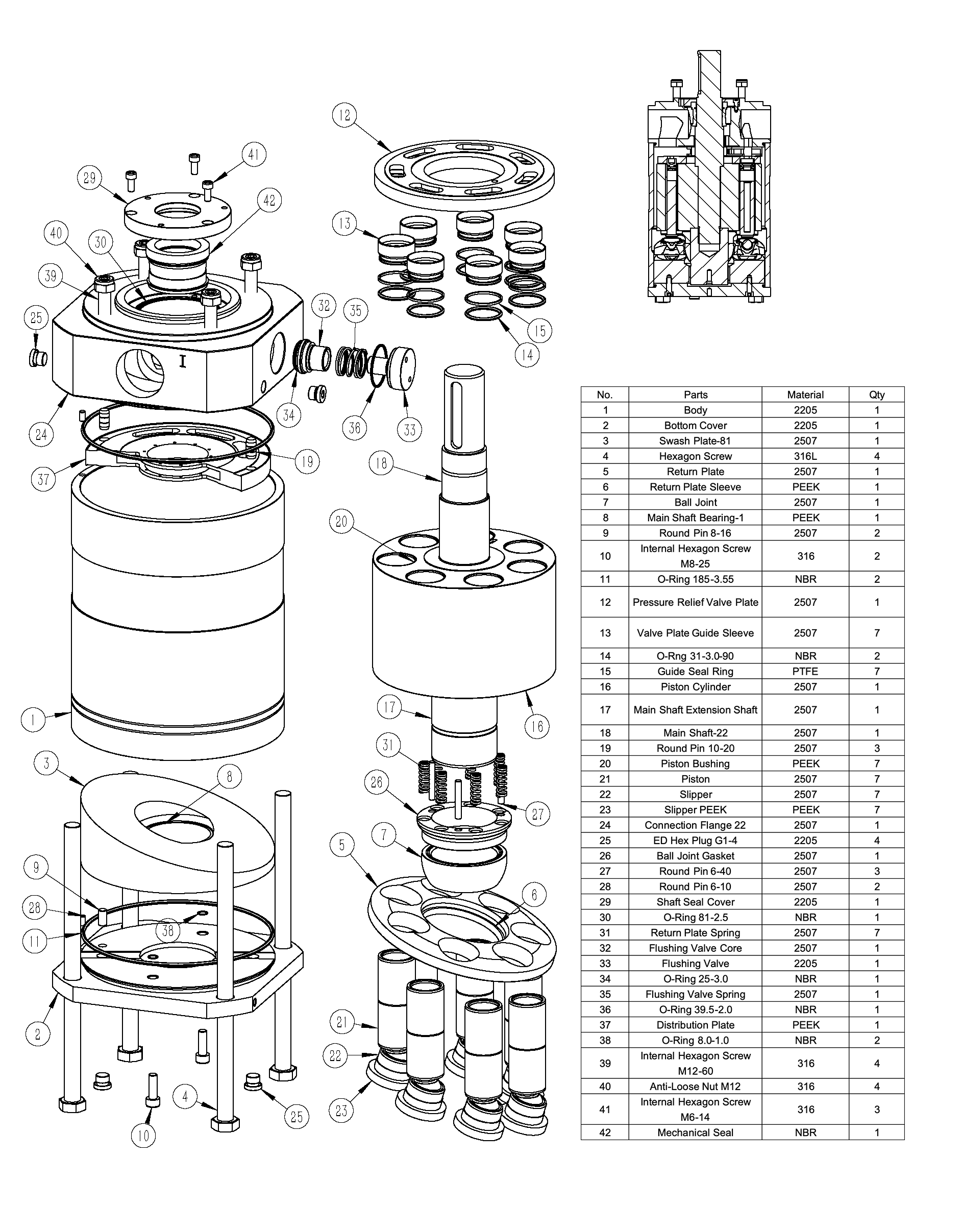 Axial Piston  High Pressure Pump HPS 11~13